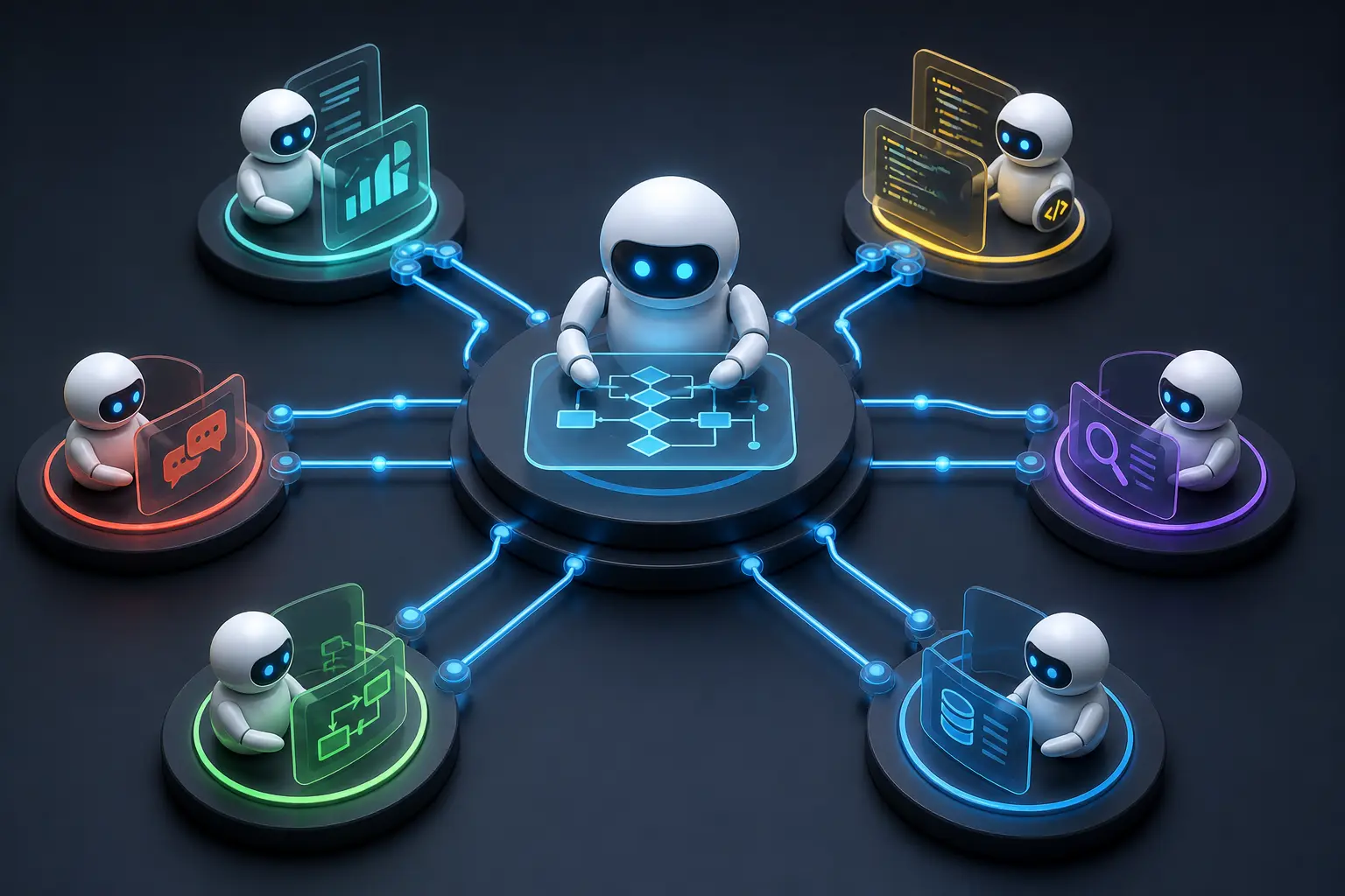 Multi-agent AI orchestration systems working in concert